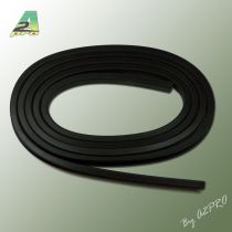 Liston caoutchouc carr&eacute; Ht 10mm Lg 2m