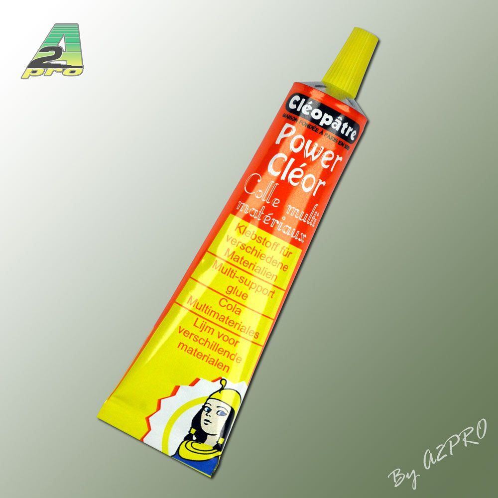 Tube de colle transparente avec solvant Power Cl&eacute;or 30ml