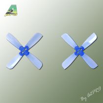 H&eacute;lice Gemfan quadripale PC bleu 2x3,5 (2 paires CW + CCW)