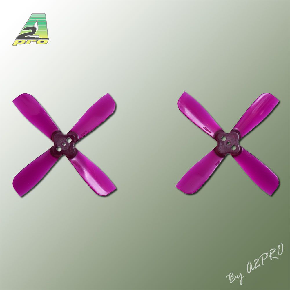 H&eacute;lice Gemfan quadripale PC violet 2x3,5 (2 paires CW + CCW)