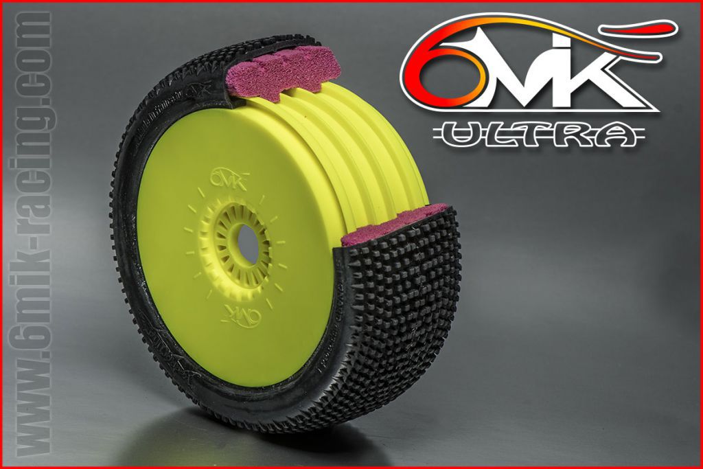 Pneu 6Mik BLASTER CS ULTRA Mont&eacute;s-Coll&eacute;s sur jantes blanchess (la paire) - TU9CS - Pi&egrave;ces et Options 6Mik