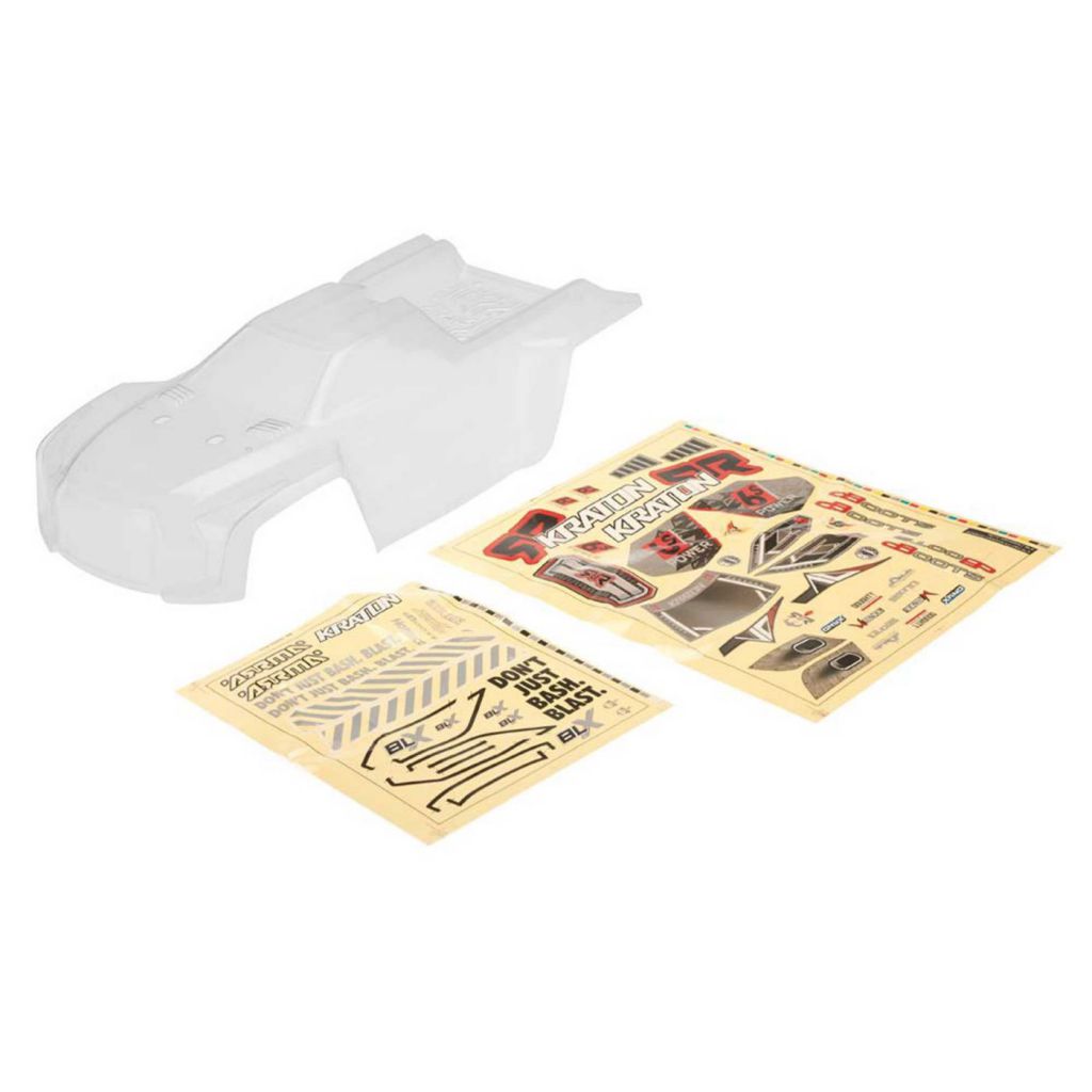 AR406050 Body Kraton 6S Clear II - HORIZON HOBBY - R&eacute;f&eacute;rence: ARAC3286