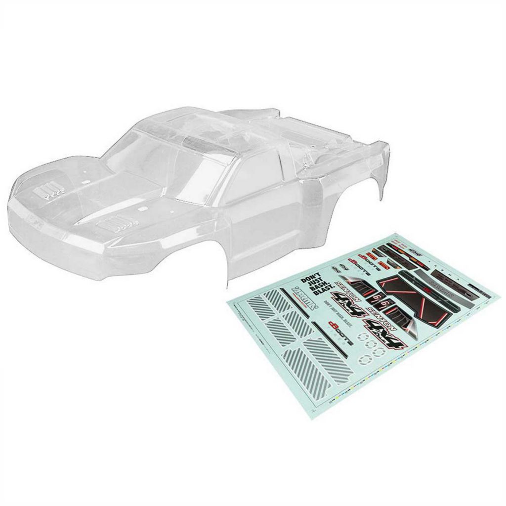 AR402262 Body Clear with Decals Senton 4x4 - HORIZON HOBBY - R&eacute;f&eacute;rence: ARAC3338
