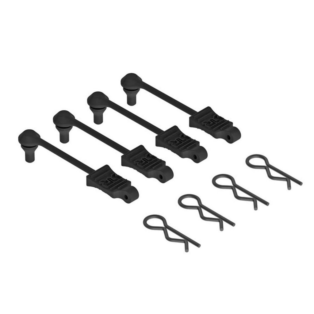 AR390165 Body Clip Retainer 1/10 Scale Black (4) - HORIZON HOBBY - R&eacute;f&eacute;rence: ARAC3445