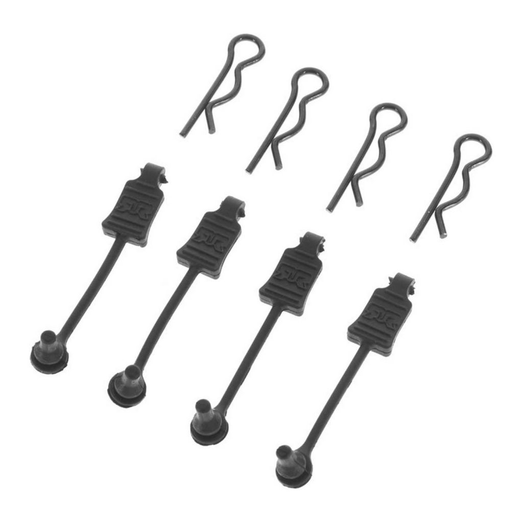 AR390178 Body Clip Retainer 1/8 Scale Black (4) - HORIZON HOBBY - R&eacute;f&eacute;rence: ARAC3447