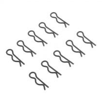 AR320278 Body Clip Large Black (10) - HORIZON HOBBY - R&eacute;f&eacute;rence: ARAC3448