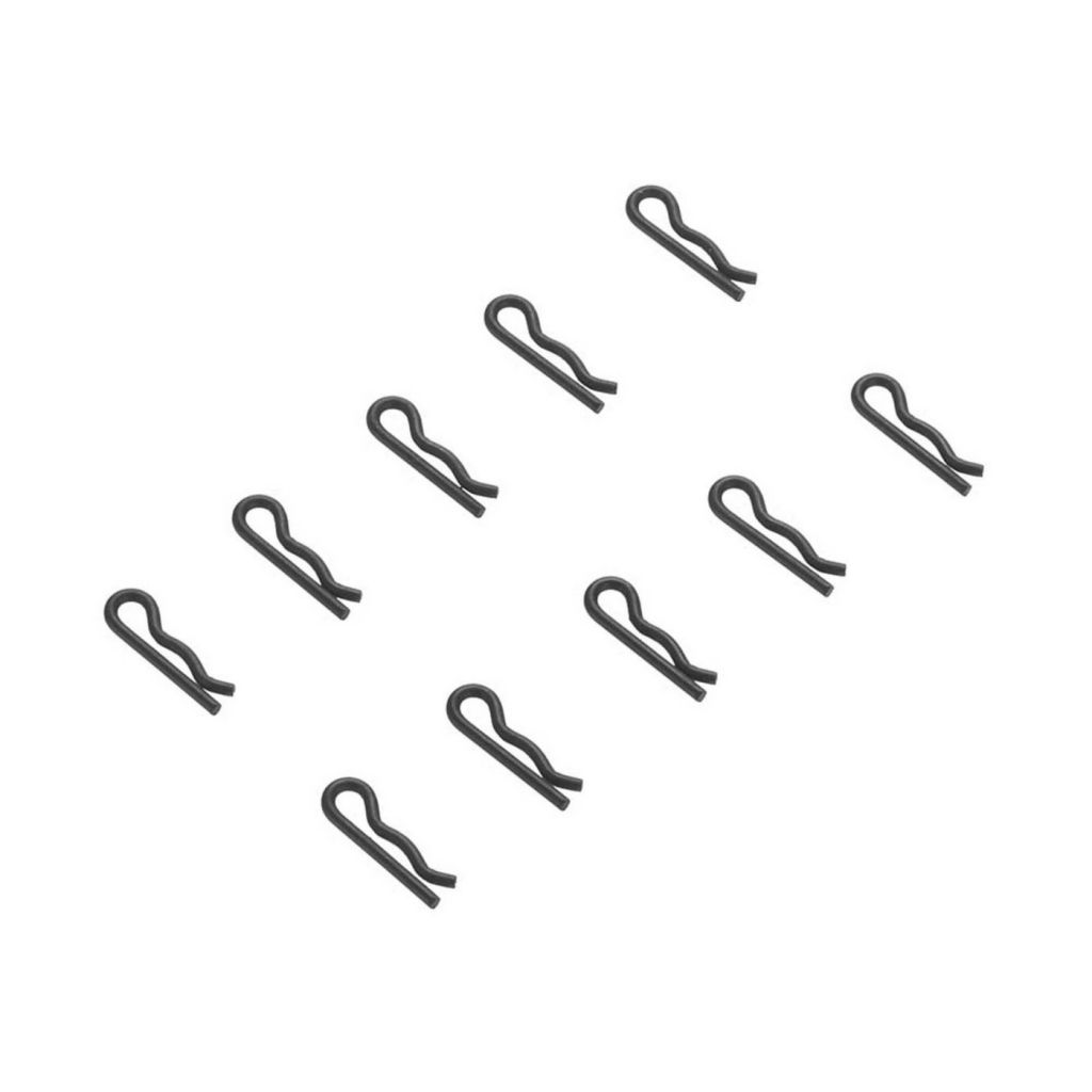 AR320209 Body Clip Black Small (10) - HORIZON HOBBY - R&eacute;f&eacute;rence: ARAC3449