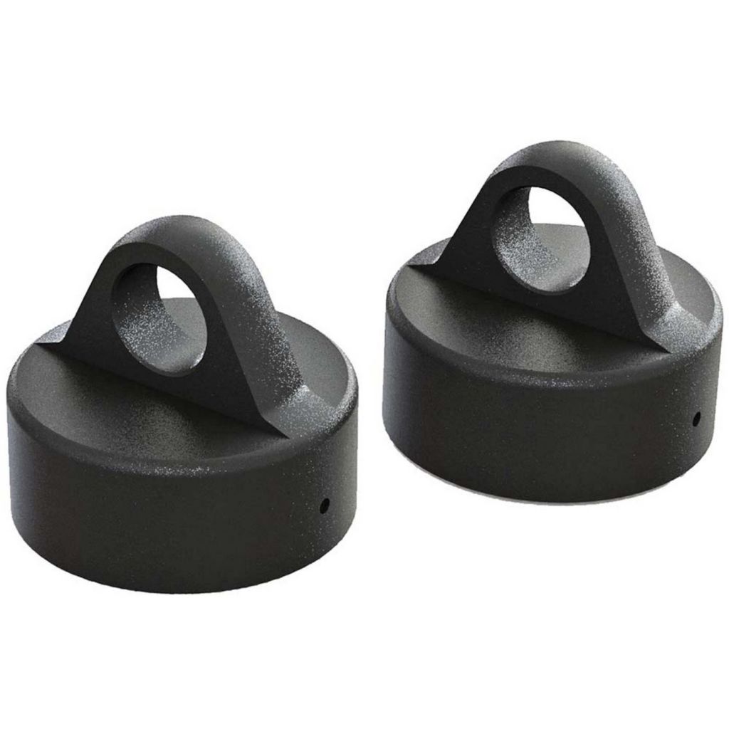 AR330491 Shock Cap Aluminum Black 6S (2) - HORIZON HOBBY - R&eacute;f&eacute;rence: ARAC8968