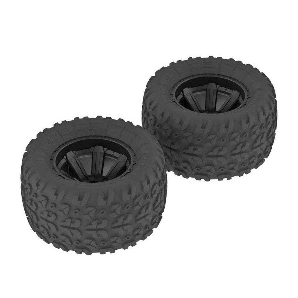 AR550014 Copperhead MT Tire/Wheel Glued Black (2) - HORIZON HOBBY - R&eacute;f&eacute;rence: ARAC9611