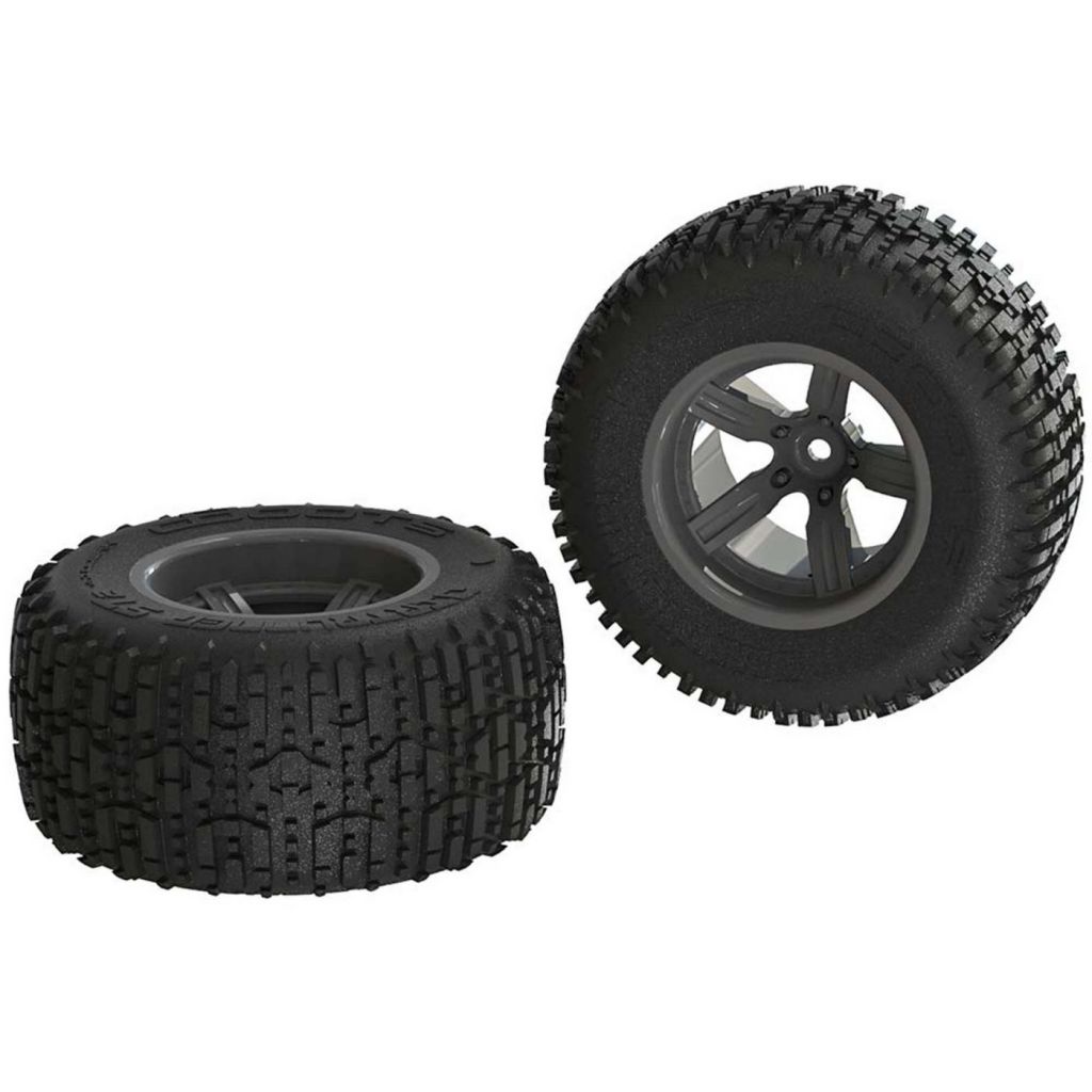AR550041 Dirtrunner ST Rear Tire Set Glued Black ( - HORIZON HOBBY - R&eacute;f&eacute;rence: ARAC9625