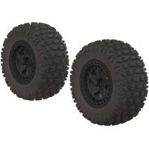AR550042 Fortress SC Tire Set Glued Black (2) - HORIZON HOBBY - R&eacute;f&eacute;rence: ARAC9630