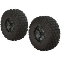 AR550043 Fortress SC Tire Set Glued Blk Chrm (2) - HORIZON HOBBY - R&eacute;f&eacute;rence: ARAC9631