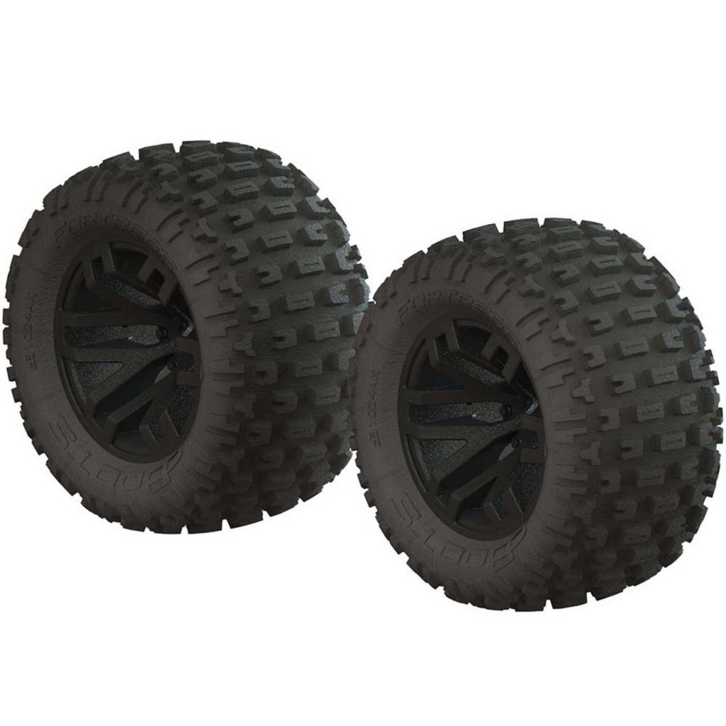 AR550044 dBoots Fortress MT Tire Set Glued Blk (2) - HORIZON HOBBY - R&eacute;f&eacute;rence: ARAC9632