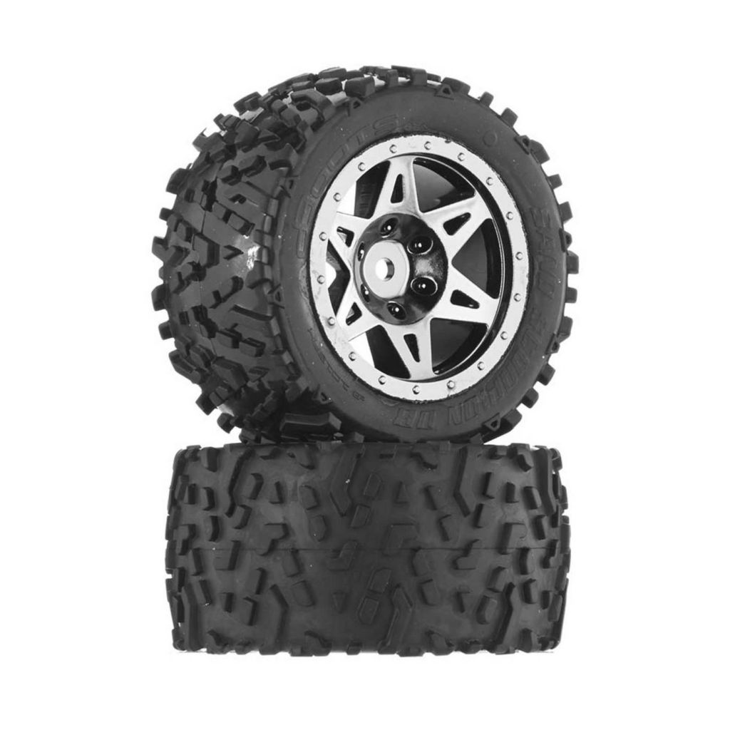 AR550006 Sand Scorpion DB Tire/Wheel Glu Blk/Chrm - HORIZON HOBBY - R&eacute;f&eacute;rence: ARAC9637