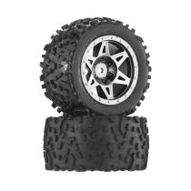 AR550006 Sand Scorpion DB Tire/Wheel Glu Blk/Chrm - HORIZON HOBBY - R&eacute;f&eacute;rence: ARAC9637