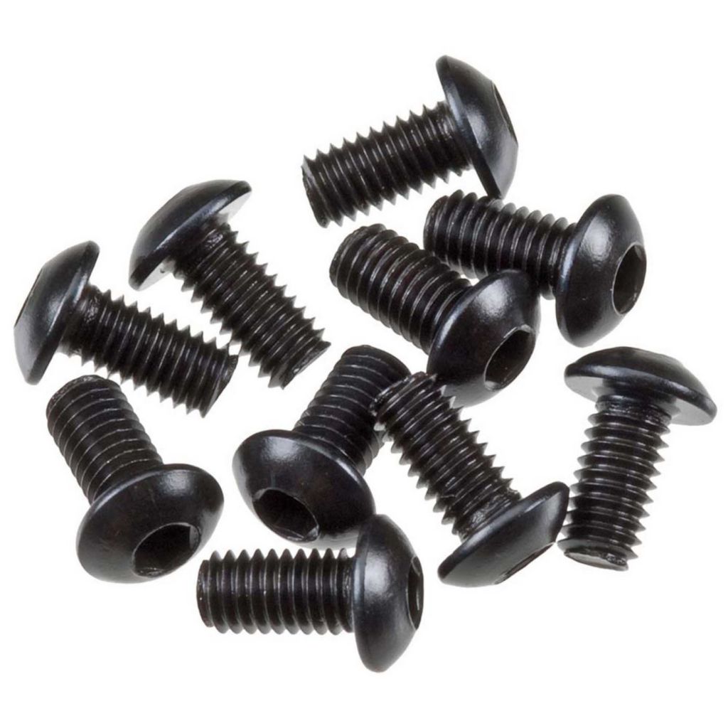 AXA0113 Hex Socket Button Head Black M3x6mm (10) - HORIZON HOBBY - R&eacute;f&eacute;rence: AXIC0005
