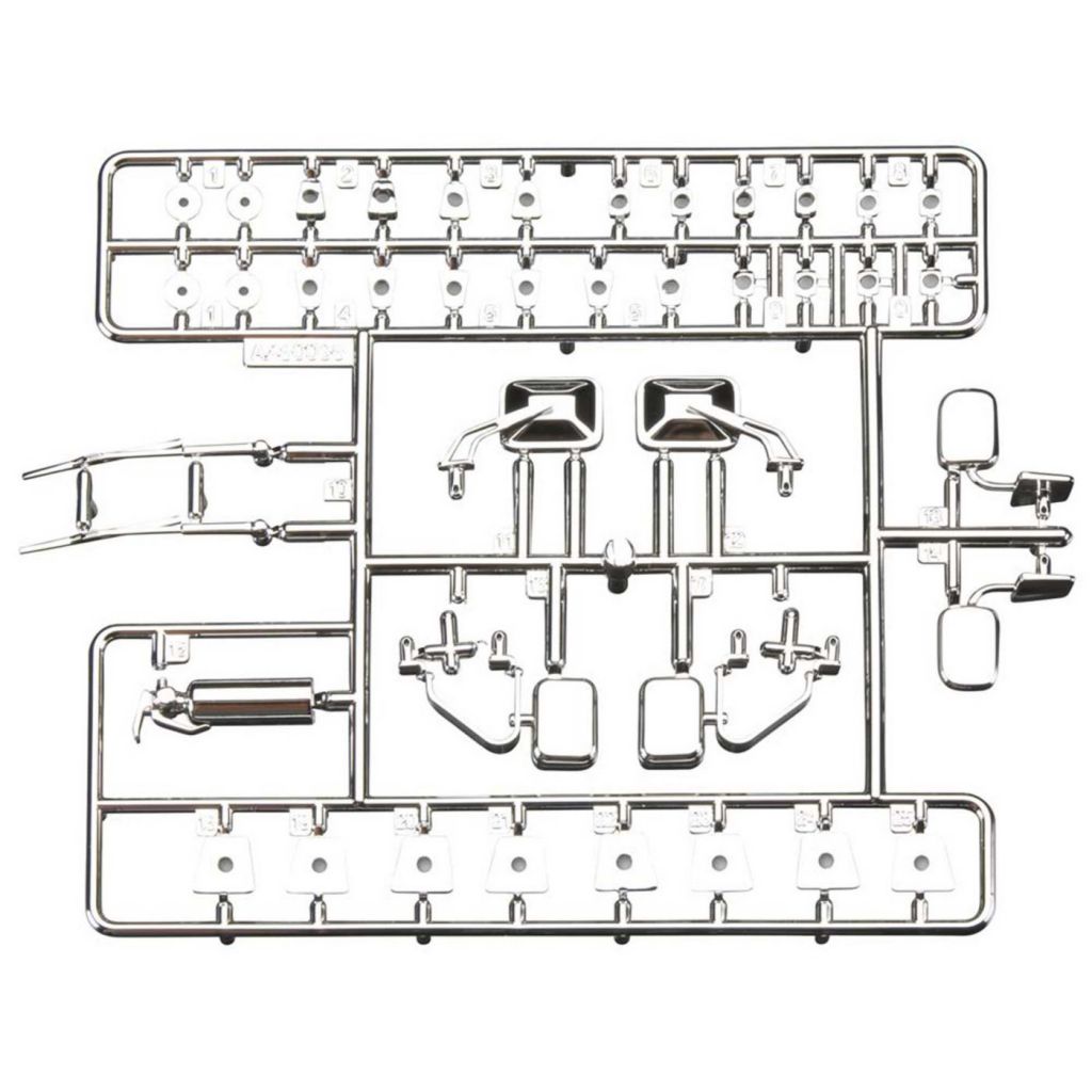 AX80048 Exterior Detail Parts Tree Chrome - HORIZON HOBBY - R&eacute;f&eacute;rence: AXIC0048