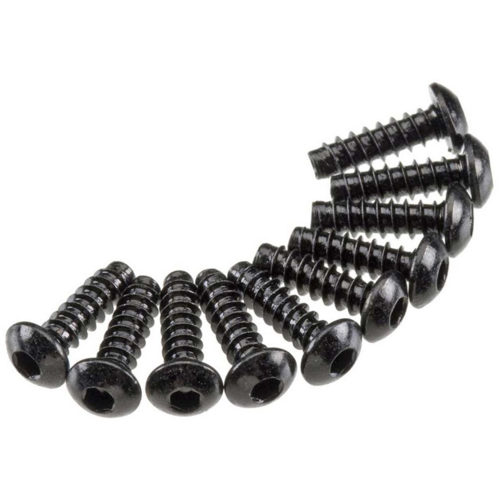 AXA435 Hex Tap Button Head M3x10mm Black (10) - HORIZON HOBBY - R&eacute;f&eacute;rence: AXIC0121