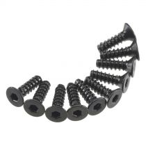 AXA465 Hex Socket Tap Flat Head M3x10mm Black (10) - HORIZON HOBBY - R&eacute;f&eacute;rence: AXIC0128