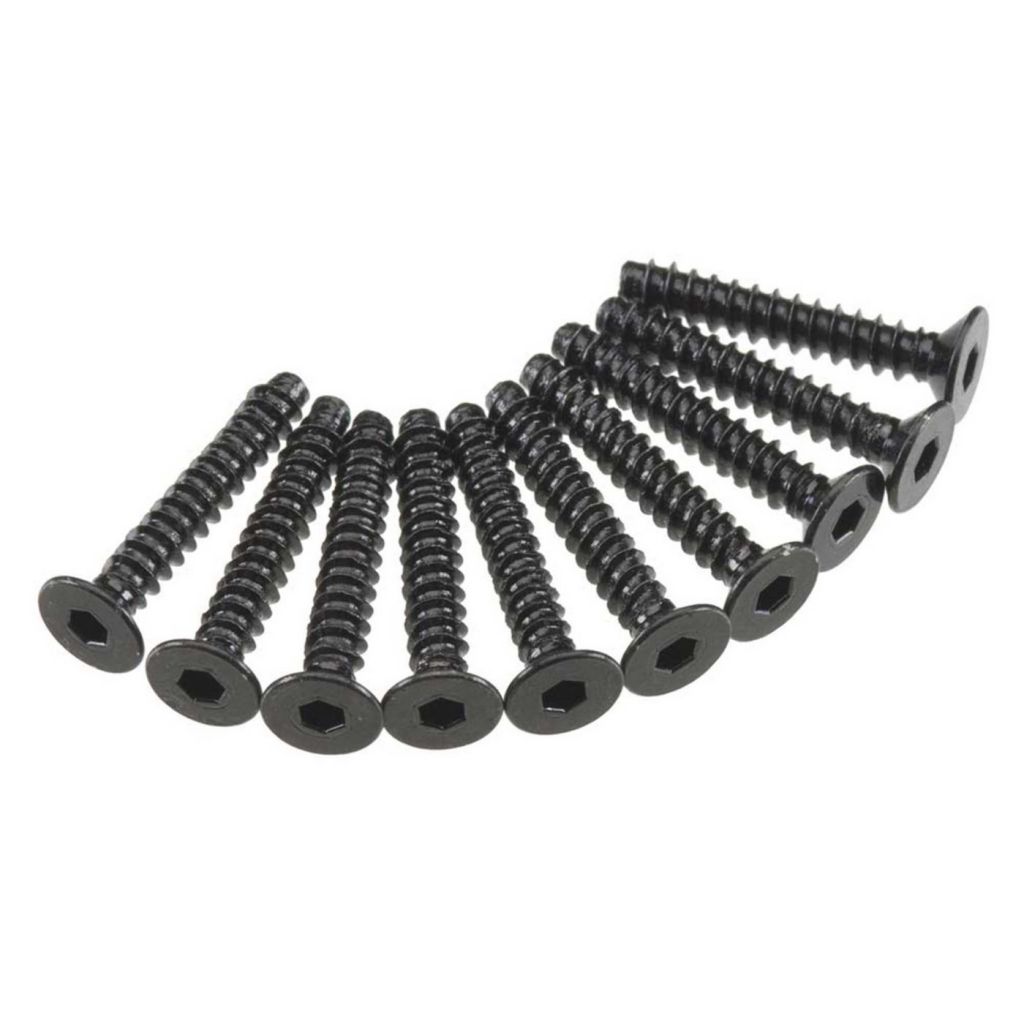 AXA468 Hex Socket Tap Flat Head M3x18mm Black (10) - HORIZON HOBBY - R&eacute;f&eacute;rence: AXIC0130