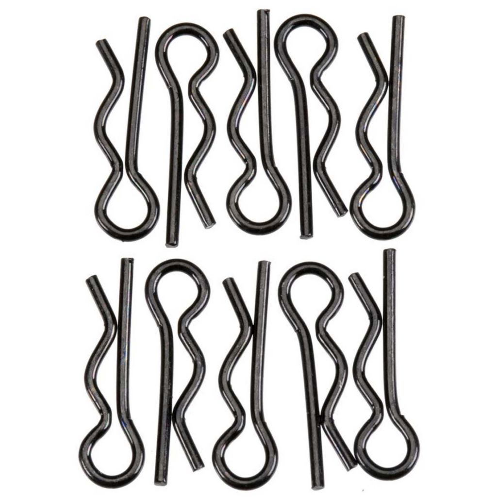 AXA1059 Body Clip 6mm Black (10) - HORIZON HOBBY - R&eacute;f&eacute;rence: AXIC1059