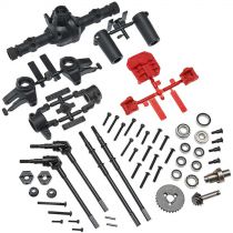 AX31438 AR44 Locked Axle Set Front/Rear Complete - HORIZON HOBBY - R&eacute;f&eacute;rence: AXIC1438