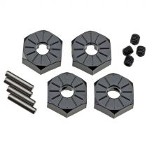 AX30427 Aluminum Hub Narrow 12mm Black (4) - HORIZON HOBBY - R&eacute;f&eacute;rence: AXIC3042