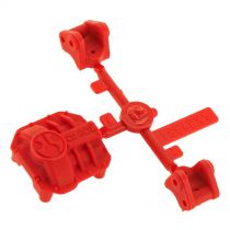 AX31384 AR44 Differential Cover/Link Mounts Red - HORIZON HOBBY - R&eacute;f&eacute;rence: AXIC3384