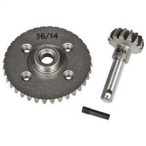 AX30401 Heavy Duty Bevel Gear Set 36T/14T - HORIZON HOBBY - R&eacute;f&eacute;rence: AXIC3401