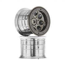 AX8017 Oversize Beadlock 8-Hole Wheel 17mm Blk Chr - HORIZON HOBBY - R&eacute;f&eacute;rence: AXIC8017