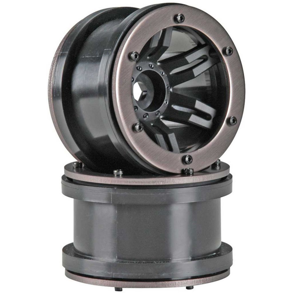AX8091 Rocksters 2.2 Beadlock Wheel Black (2) - HORIZON HOBBY - R&eacute;f&eacute;rence: AXIC8091