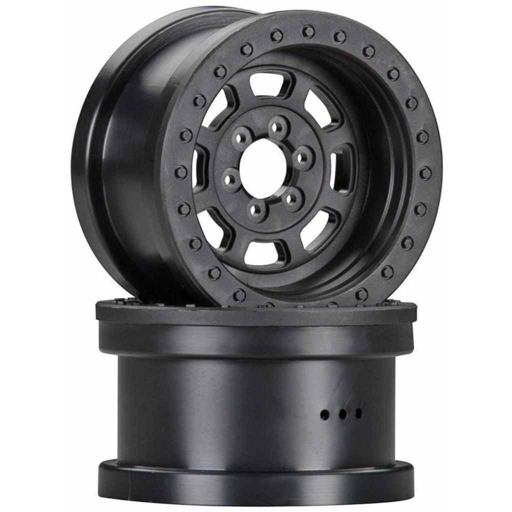 AX08141 2.2 Trail Ready HD Series Wheels Black (2) - HORIZON HOBBY - R&eacute;f&eacute;rence: AXIC8141