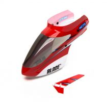 Blade Complete Red Canopy w/Vertical Fin: mCP S - HORIZON HOBBY - R&eacute;f&eacute;rence: BLH5103