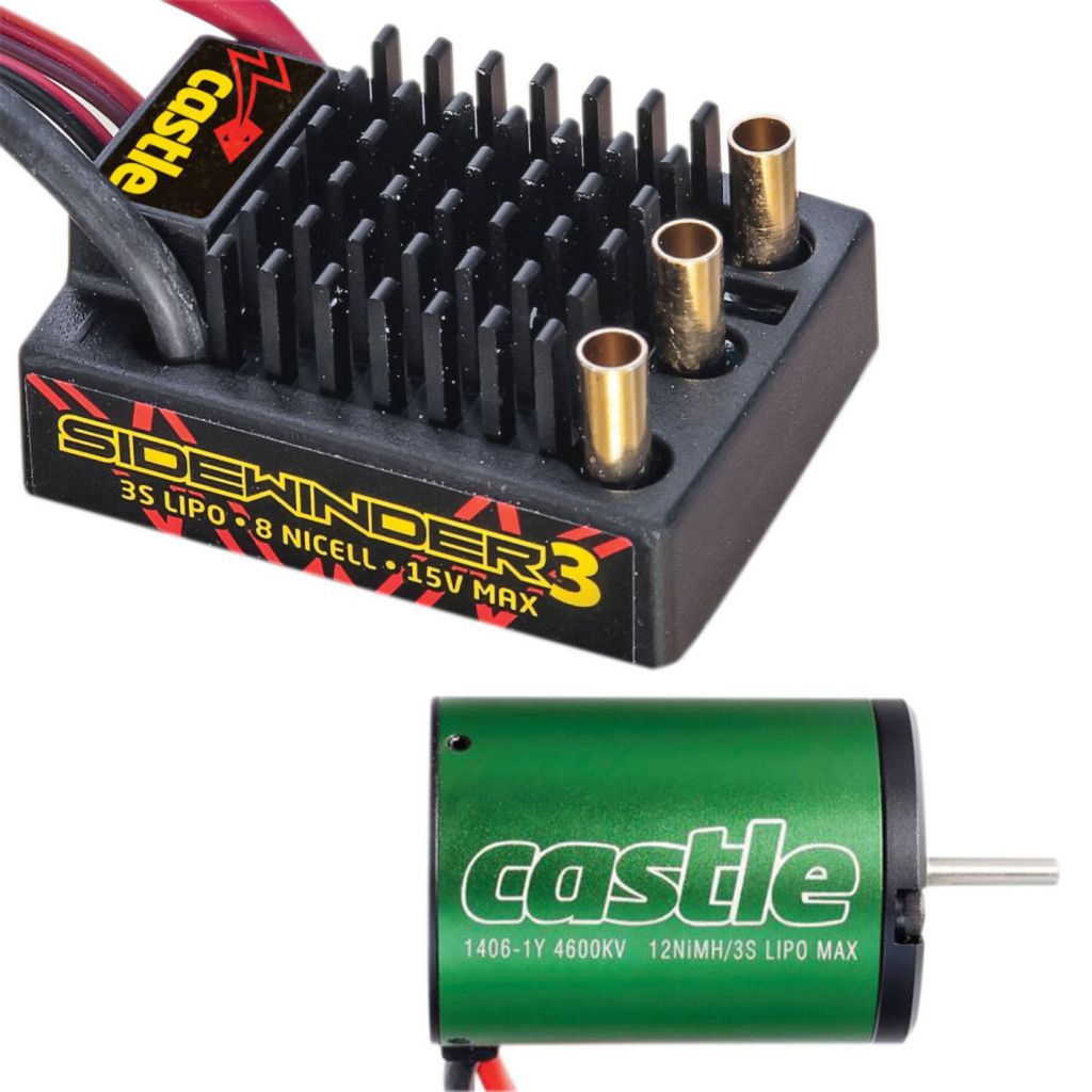SV3 SIDEWINDER WATERPROOF 1:10TH 12V SPORT CAR ESC 1406-4600 COMBO - HORIZON HOBBY - R&eacute;f&eacute;rence: CSE010011501