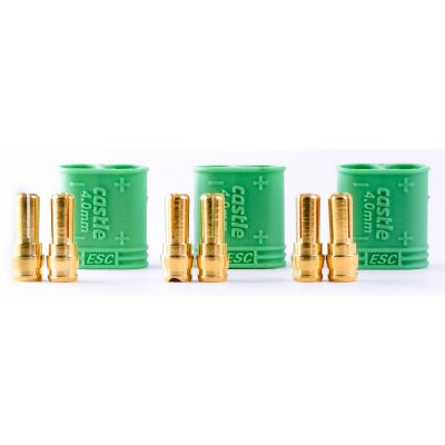 Polarized Bullet Conn Male, 4mm Set - HORIZON HOBBY - R�f�rence: CSE011007500
