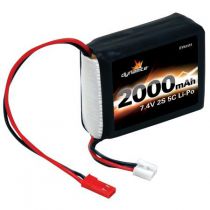 Pack r&eacute;ception 7.4V 2000mAh 2S 5C LiPo: 1/8 - HORIZON HOBBY - R&eacute;f&eacute;rence: DYN1419