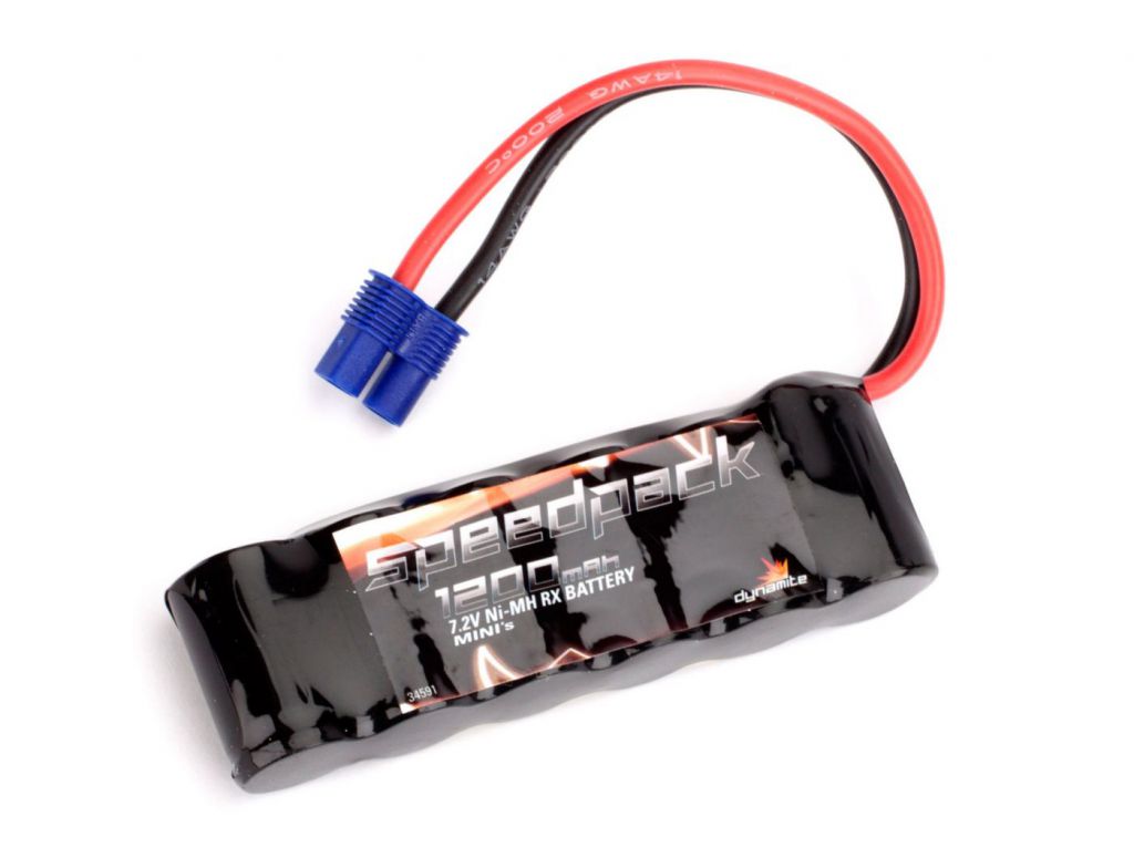 Accus 7.2V 1200mAh Ni-MH en long avec EC3: Minis 1/18 - HORIZON HOBBY - R&eacute;f&eacute;rence: DYN1473