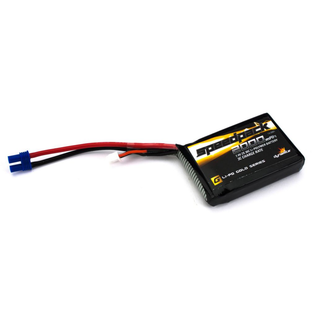 Minis -Batterie LiPo 7,4V 2S 2000mA 30C /EC3 - HORIZON HOBBY - R&eacute;f&eacute;rence: DYN1475
