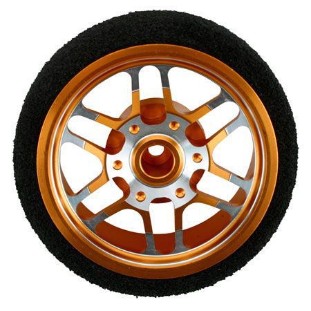 Roue d'&eacute;metteur OPTION, BBS Orange: DX3R - HORIZON HOBBY - R&eacute;f&eacute;rence: DYN1983