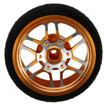 Roue d'&eacute;metteur OPTION, BBS Orange: DX3R - HORIZON HOBBY - R&eacute;f&eacute;rence: DYN1983