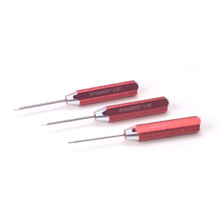 Ensemble de Tournevis hexag. forg&eacute; US, Rouge - HORIZON HOBBY - R&eacute;f&eacute;rence: DYN2909