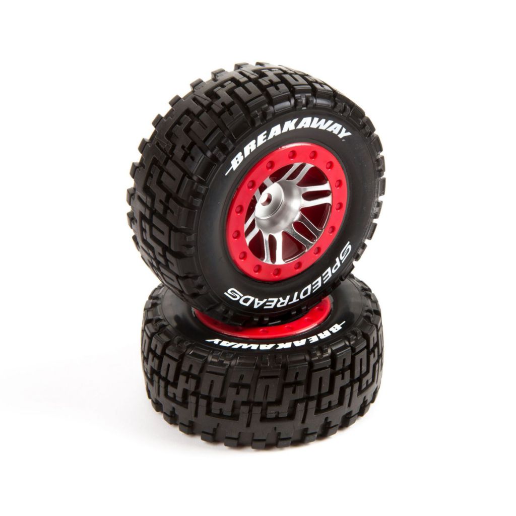 Speed Treads -Pneus SC Hook Up mont&eacute;s sur jantes: SLH F, 4X4 av/arr - HORIZON HOBBY - R&eacute;f&eacute;rence: DYN5117