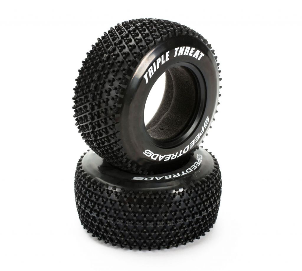 Pneus Speedtreads Triple Threat SC (2) - HORIZON HOBBY - R&eacute;f&eacute;rence: DYN5127
