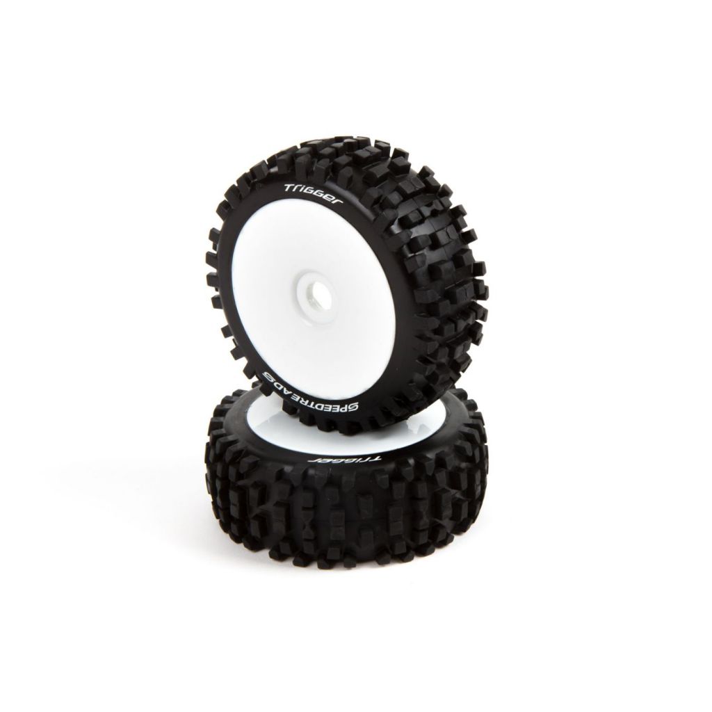 Speed Treads -Pneus Buggy 1/8 BLOCKS mont&eacute;s sur jantes(2) - HORIZON HOBBY - R&eacute;f&eacute;rence: DYN8268