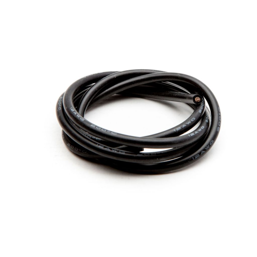 C&acirc;ble silicone section 4mm&sup2;, longueur 76mm, noir - HORIZON HOBBY - R&eacute;f&eacute;rence: DYN8856