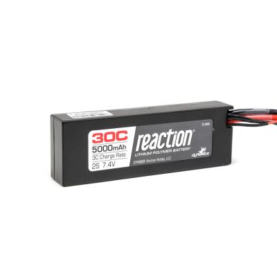 Pack REACTION 7,4V 5000mAh 2S 30C Lipo Coque rigide: EC3 - HORIZON HOBBY - R�f�rence: DYN9005EC