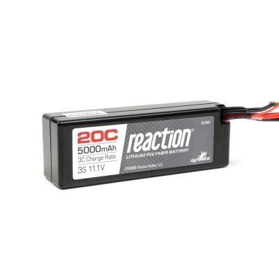Batterie Reaction Li-Po 3S 11,1V 5000mA 20C, boitier rigide, prise Deans - HORIZON HOBBY - R�f�rence: DYN9006D