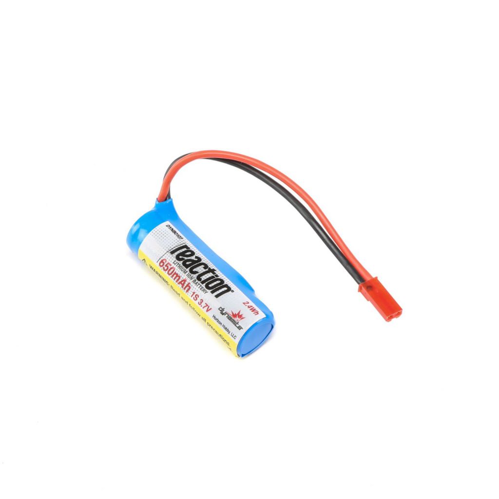 PRB React 9 -Batterie Li-Ion 1S 3,7V 650mA avec prise JST - HORIZON HOBBY - R&eacute;f&eacute;rence: DYNB0107