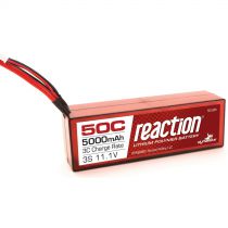 Batterie Reaction Li-Po 3S 11,1V 5000mA 50C, boitier rigide, prise EC3 - HORIZON HOBBY - R&eacute;f&eacute;rence: DYNB3803EC