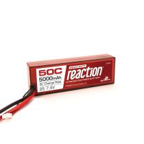 Batterie Reaction Li-Po 2S 7,4V 5000mA 50C, boitier rigide, prise EC5 - HORIZON HOBBY - R&eacute;f&eacute;rence: DYNB3810EC